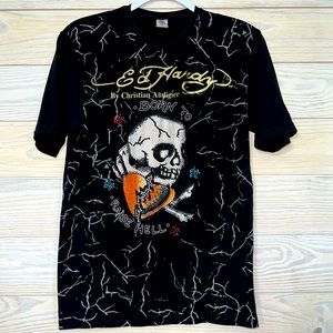 Ed Hardy T-shirt with bling details